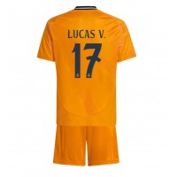 Camiseta Real Madrid Lucas Vazquez #17 Visitante Equipación para niños 2024-25 manga corta (+ pantalones cortos)